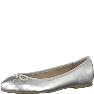 Tamaris Ballet Flat Shoes Silver