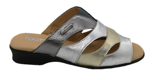 Footsie mule 6523 MTO Silver/Pewter/Gold