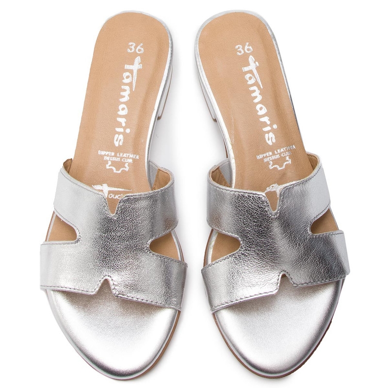 Tamaris Leather Mule Sandals -